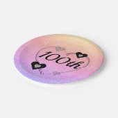 特別かわいらしパーティープレート100位 ペーパープレート (アングル)