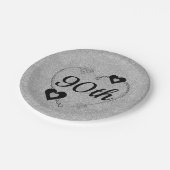 特別かわいらしパーティープレート90th ペーパープレート (アングル)