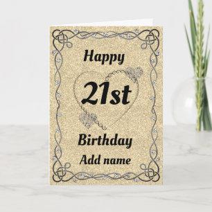 特別かわいらし21歳の誕生日カード カード