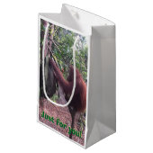 特別でかわいい動物の最も最高のなギフト スモールペーパーバッグ (正面アングル)