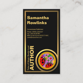 特別でエレガントな曲げられた金ゴールドの額縁の作家 名刺