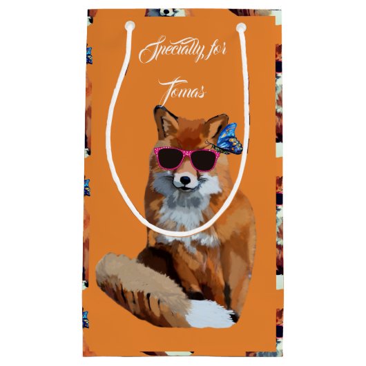 特別でパーソナライズでおもしろいなギフトバッグ スモールペーパーバッグ (正面)