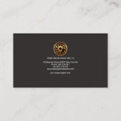 特別で創造的でフェイクな金ゴールドラインエレガントなCEO 名刺 (裏面)