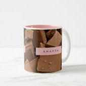 特別なあなただけのクリーミーなミルクチョコレートチャンク ツートーンマグカップ (正面右)