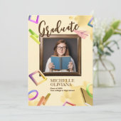 特別なあなただけの、贅沢でクリーミーな卒業アナウンスをパーソナライズしよう 招待状 (スタンド正面)