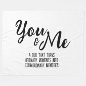 特別なあなたと私 フリースブランケット (正面(横))