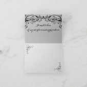 特別なあなたへ　ドラマチックな花を折り込んだホリデーカード シーズンカード (内部)