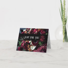 特別なあなたへ　ドラマチックな花を折り込んだホリデーカード シーズンカード