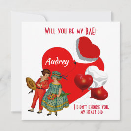 特別なあなたへ　私のパートナーになってくれる？　BAE　(Boo/恋人)　ガール　ボーイ　バルーン