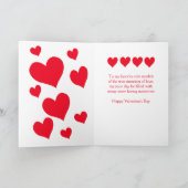 特別なお母さんおよびパパのためのバレンタインデーカード シーズンカード (内部)