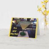 特別なお願いとトースト***父の誕生日*** カード (黄色い花)