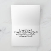 **特別なふたりへ** のカード カード (内部)