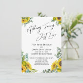 特別なものは何もない、ただの愛　ユーカリとひまわり 招待状 (スタンド正面)