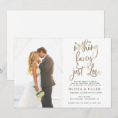 特別なものは何もない、ただ愛だけの結婚披露宴 招待状 (正面/裏面)