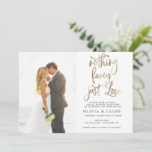 特別なものは何もない、ただ愛を祝う結婚披露宴 招待状 (スタンド正面)