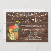 特別なものは何もない、ただ愛を祝う 結婚式のプールパーティーの招待状 セーブザデート (正面)