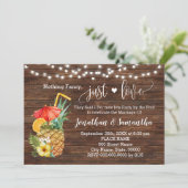 特別なものは何もない、ただ愛を祝う 結婚式のプールパーティーの招待状 セーブザデート (スタンド正面)