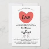 特別なものは何もない、ただ愛を誓うふたりの結婚式 招待状 (正面)