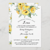 特別なものは何もない、ただ愛を誓う　ひまわりと挙式 招待状 (正面/裏面)