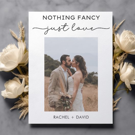 特別なものは何もない、ただ愛を込めて 私たちは人前で式を挙げずに結婚した 挙式パーティー 招待状