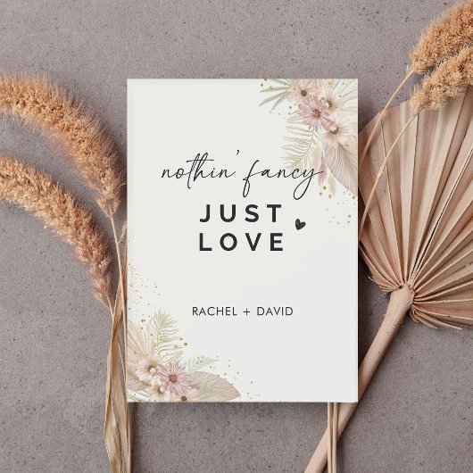 特別なものは何もない、ただ愛を込めて 私たちは秘密結婚をした 結婚のお祝いパーティー 招待状