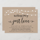 特別なものは何もない、ただ愛を、クラフトのウェディングエロープメント 招待状 (正面/裏面)