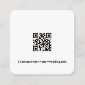 特別なものは何もない、ただ愛を。シンプルなQRコード エンクロージャーカード (裏面)