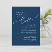 特別なものは何もない、ただ愛を。結婚式の秘密の式の参加案内 招待状 (スタンド正面)