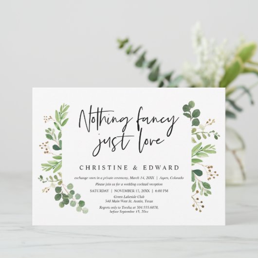 特別なものは何もない、ただ愛を、結婚式の秘密の誓い 招待状 (スタンド正面)