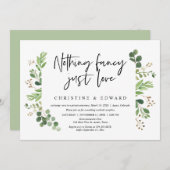 特別なものは何もない、ただ愛を、結婚式の秘密の誓い 招待状 (正面/裏面)