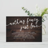 特別なものは何もない、ただ愛を。結婚後のお祝いパーティー 招待状 (スタンド正面)