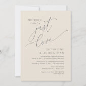 特別なものは何もない、ただ愛を。結婚後の食事会 招待状 (正面)