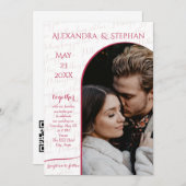 特別なものは何もない、ただ愛　～スクリプト ピンク マゼンタ フォト～ 招待状 (正面/裏面)