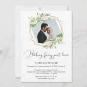 特別なものは何もなし。ただ愛を誓った結婚式のお祝い 招待状 (正面)