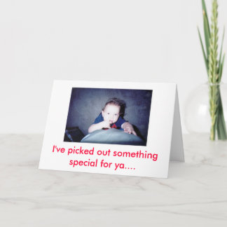 特別なものを選んだ… カード