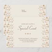特別なイベントのお誘い 招待状 (正面/裏面)