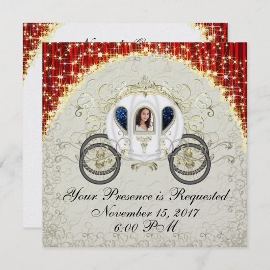 特別なイベントへのご招待 招待状 (正面/裏面)