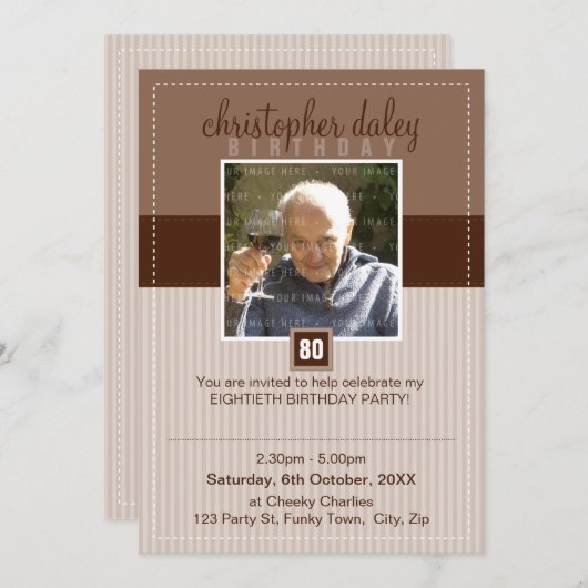 特別なイベント招待状::素敵な広場7P 招待状 (正面/裏面)