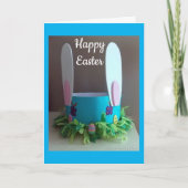 特別なイースターを願うイースターハット シーズンカード (正面)