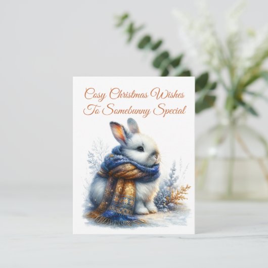 特別なウサギさんへのあたたかな冬の願い シーズンカード (スタンド正面)