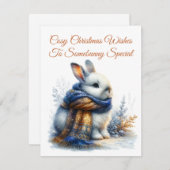 特別なウサギに贈るあたたかな冬の願い シーズンカード (正面/裏面)