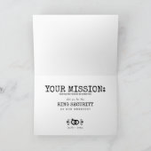 特別なエージェントとリングや輪のセキュリティ – プロポーシおもしろいョン 招待状 (内部)