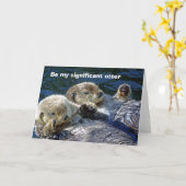 特別なオッターチャーム カード (黄色い花)