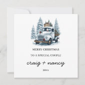 特別なカップルのクリスマスカードに シーズンカード (正面)