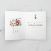 特別なカップルの結婚式  宗教 花 カード (内部)