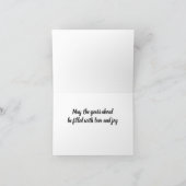 **特別なカップル** の結婚式当日おめでとう カード (内部)