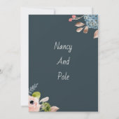 特別なカラフル招待 招待状 (裏面)