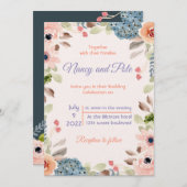 特別なカラフル招待 招待状 (正面/裏面)