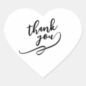 特別なギフトのためのハート型感謝ステッカー ハートシール (正面)