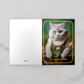 特別なギフトの箔押しグリーティングカードとして最適 箔グリーティングカード (外側レイダウン)